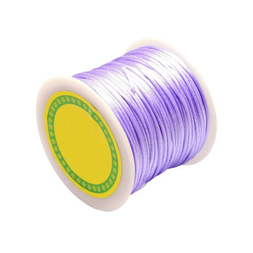 Beading Cord, Nylon Cord, Rattail, Satin Cord, Medium Purple, 1.5mm –  BEADED CREATIONS