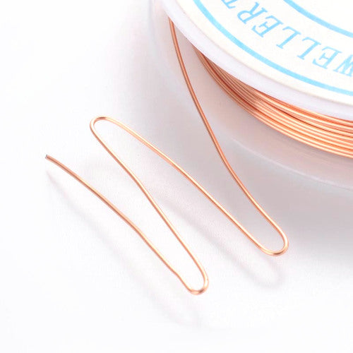Beading Wire, Copper Wire, Round, Raw, Plated, 0.5mm, 24 Gauge - BEADED CREATIONS