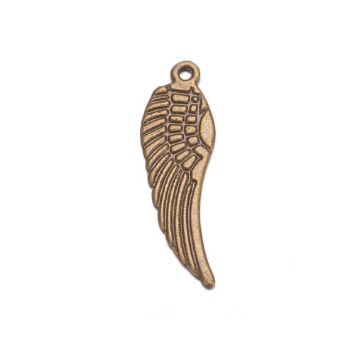 Pendants, Tibetan Style, Angel Wing, Double-Sided, Antique Bronze, Alloy, 30mm - BEADED CREATIONS
