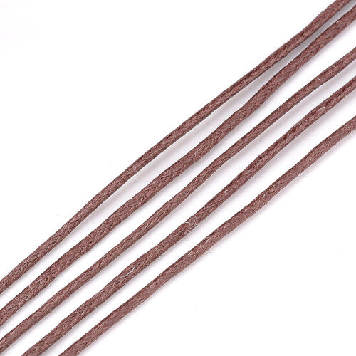 Waxed Cotton Cord, Coconut Brown, 1.5mm