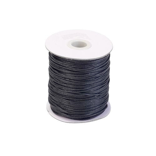 Waxed Cotton Cord, Black, – BEADED CREATIONS