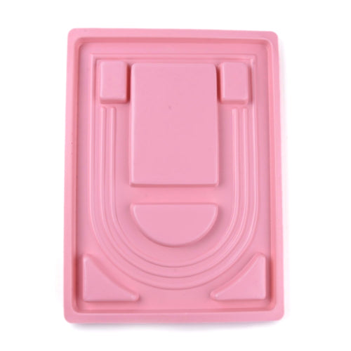 Bead Design Boards, Plastic, Pink, Rectangle, 24x33cm - BEADED CREATIONS