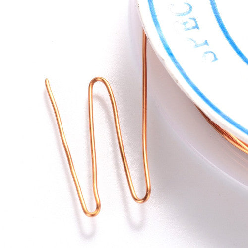 Beading Wire, Copper Wire, Round, Raw, (Unplated), 0.6mm, 23 Gauge - BEADED CREATIONS