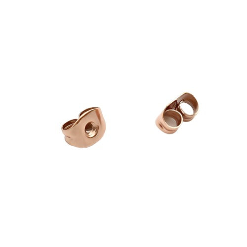 Rose gold earring on sale backs