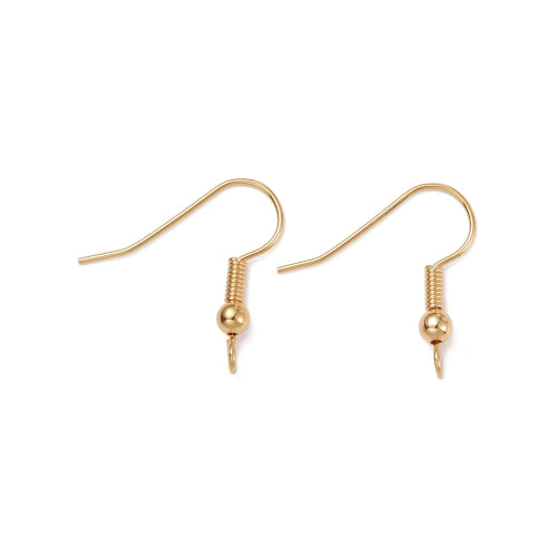 Buy Fish Hook Ear Wires , Gold Tone Brass Earring Hook With