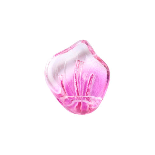 Glass Pendants, Petals, Transparent, Gradient, Assorted, 13-20.5mm - BEADED CREATIONS