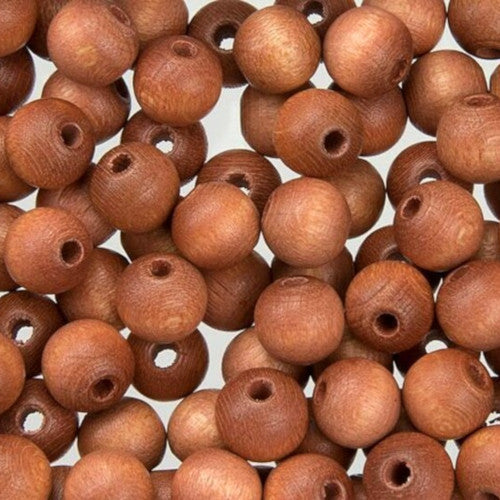 Wood Beads, Round, Raw, Uncoated, Light Brown, 12mm – BEADED CREATIONS
