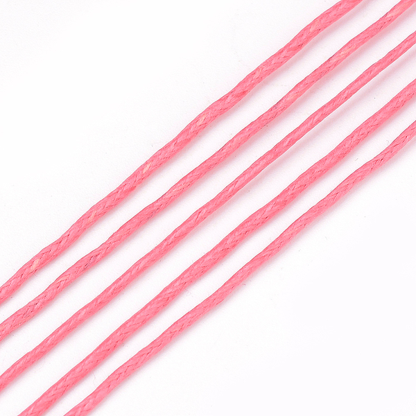 Waxed Cotton Cord, Light Coral, 1.5mm