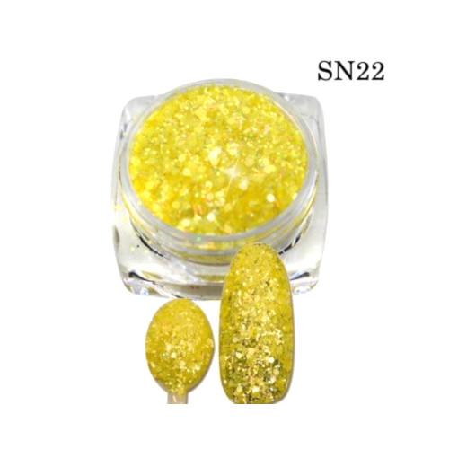 3D Nail Glitter, Lemonade - BEADED CREATIONS