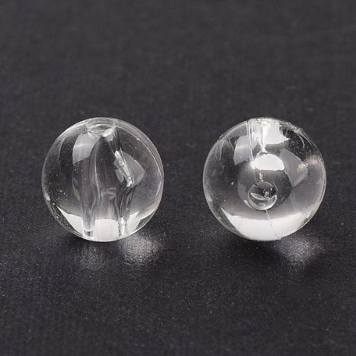 Acrylic Beads, Round, Clear, 8mm - BEADED CREATIONS