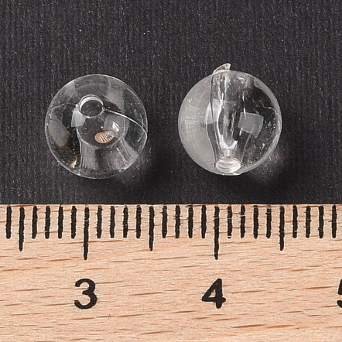 Acrylic Beads, Round, Clear, 8mm - BEADED CREATIONS