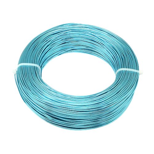 Aluminum Craft Wire, Flexible, Dark Turquoise, 1.5mm - BEADED CREATIONS