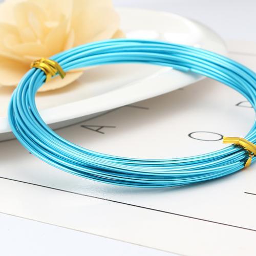 Aluminum Craft Wire, Flexible, Dark Turquoise, 1.5mm - BEADED CREATIONS