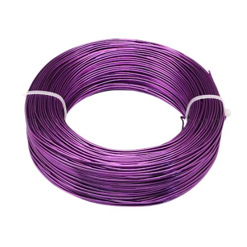 Aluminum Craft Wire, Flexible, Purple, 1.5mm - BEADED CREATIONS