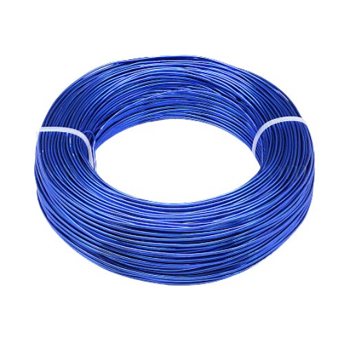 Aluminum Craft Wire, Flexible, Royal Blue, 1.5mm - BEADED CREATIONS