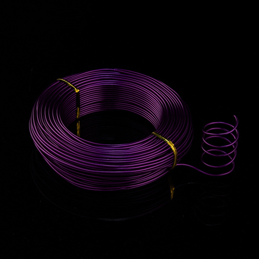 Aluminum Craft Wire, Flexible, Dark Violet, 2mm - BEADED CREATIONS