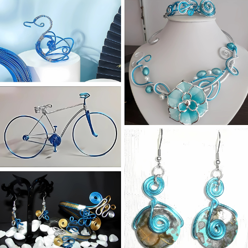 Aluminum Craft Wire, Flexible, Deep Sky Blue, 1.5mm - BEADED CREATIONS