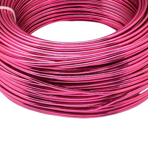 Aluminum Craft Wire, Flexible, Fuchsia, 1.5mm - BEADED CREATIONS