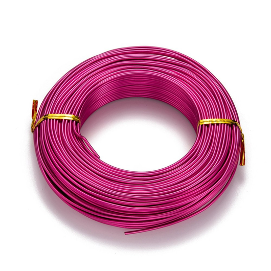 Aluminum Craft Wire, Flexible, Fuchsia, 2mm - BEADED CREATIONS