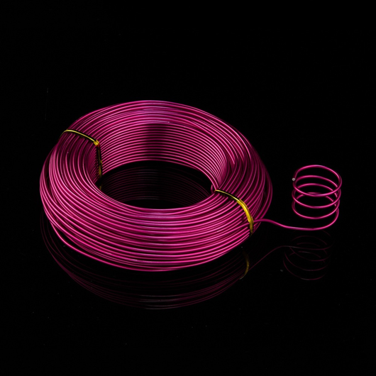 Aluminum Craft Wire, Flexible, Fuchsia, 2mm - BEADED CREATIONS