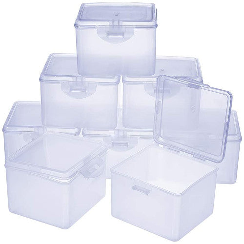 Clear Plastic Column Bead Containers Seed Beads Storage Box for
