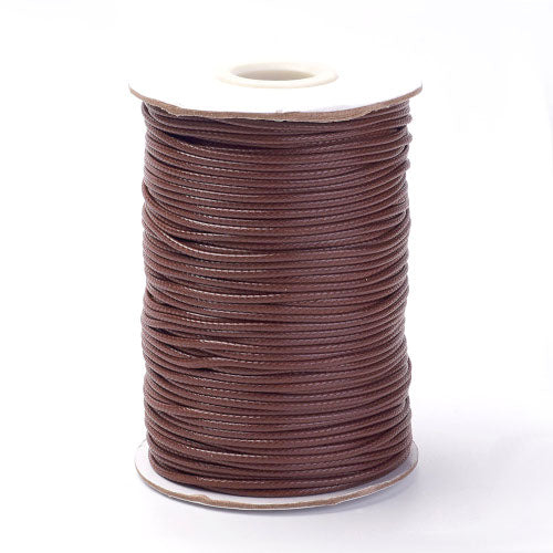 Linhasita 29 Espresso Brown Waxed Polyester Cord 1mm | RUMI SUMAQ