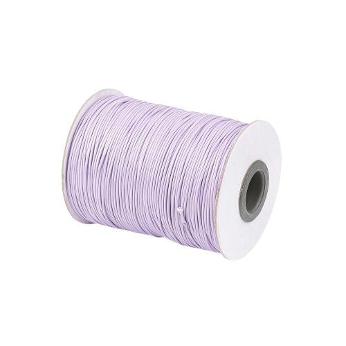 Beading Cord, Waxed, Polyester Cord, Lilac, 1mm - BEADED CREATIONS