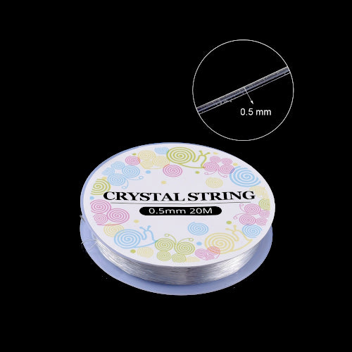 Beading Thread, Elastic, Stretch Crystal Tec, Clear, 0.5mm - BEADED CREATIONS