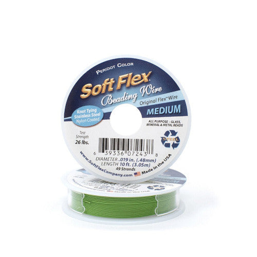 Beading Wire, Soft Flex, Peridot, 0.48mm - BEADED CREATIONS