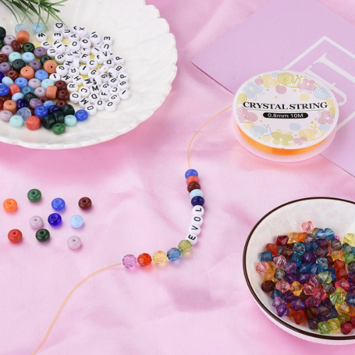 Beading Thread, Elastic Stretch Crystal Tec, Assorted, 0.8mm - BEADED CREATIONS