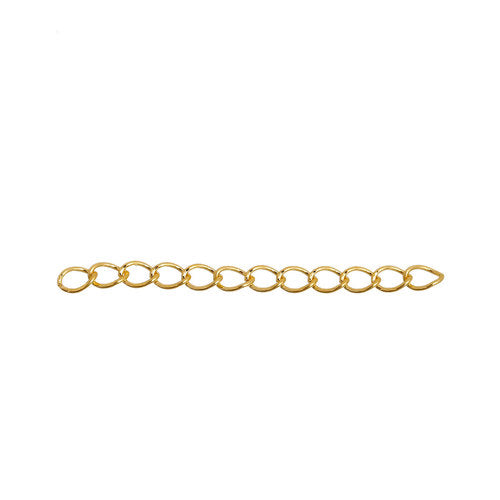 Chain Extenders, Gold Plated, Alloy, 5cm - BEADED CREATIONS