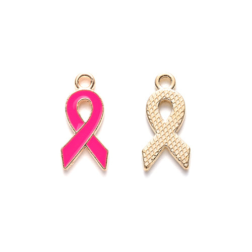 Breast cancer hot sale gold charms