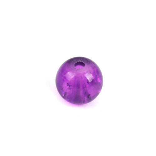 Crackle Glass Beads, Round, Transparent, Purple, 6mm - BEADED CREATIONS