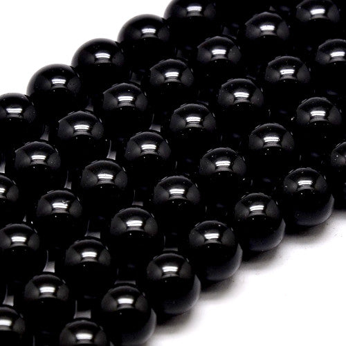 Crystal Glass Beads, Austrian Crystal, Round, Opaque, Black, 6mm - BEADED CREATIONS