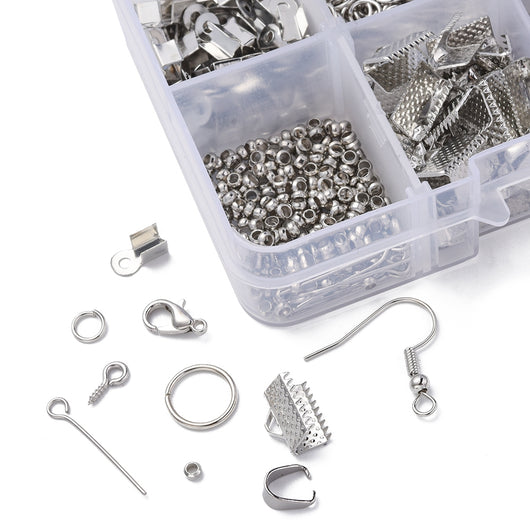 DIY Kit, Jewelry Making Findings, Silver - BEADED CREATIONS