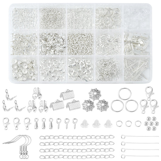 DIY Kit, Jewelry Making Findings, Silver Plated - BEADED CREATIONS