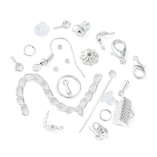 DIY Kit, Jewelry Making Findings, Silver Plated - BEADED CREATIONS