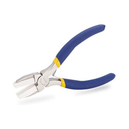 Double Nylon Jaw Pliers, With Adhesive Jaws, Carbon Steel, Blue, 14cm - BEADED CREATIONS