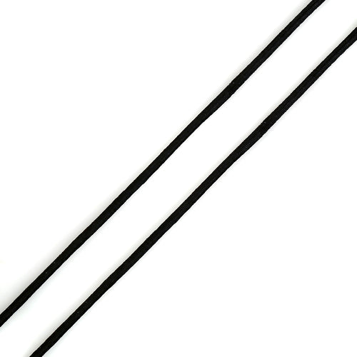 Elastic Cord, Round, Black, 1.5mm - BEADED CREATIONS