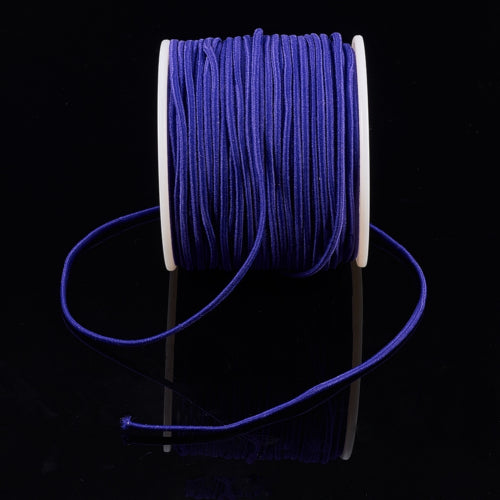 Elastic Cord, Round, Indigo, 2mm - BEADED CREATIONS