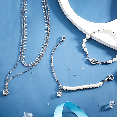 Fold-Over Clasps, Oval, Micro Pave, Platinum Plated, Brass, 25.5mm - BEADED CREATIONS