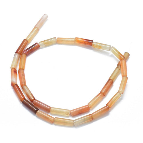 Gemstone Beads, Carnelian, Natural, Column, 11-15mm - BEADED CREATIONS