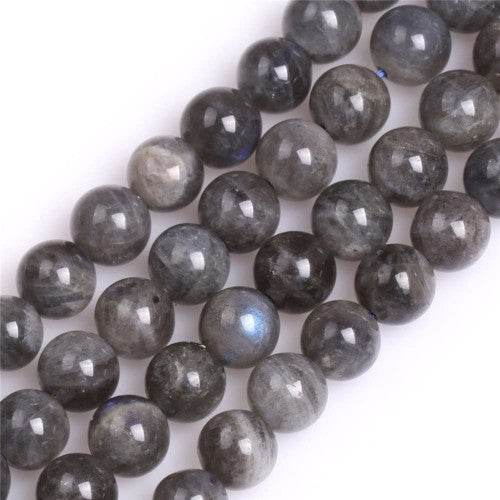 Gemstone Beads, Labradorite, Round, 8mm - BEADED CREATIONS