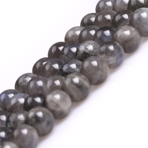 Gemstone Beads, Labradorite, Round, 8mm - BEADED CREATIONS