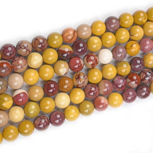 Gemstone Beads, Mookaite Jasper, Round, 6mm