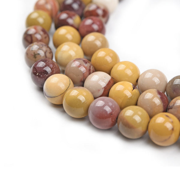 Gemstone Beads, Mookaite Jasper, Round, 6mm – BEADED CREATIONS