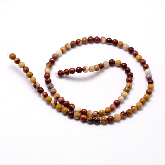 Gemstone Beads, Mookaite Jasper, Round, 8mm - BEADED CREATIONS