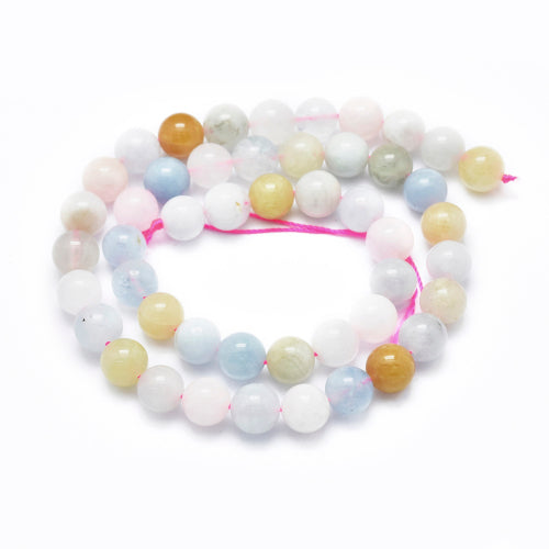 Gemstone Beads, Morganite, Round, 6mm - BEADED CREATIONS