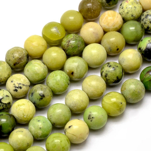 Gemstone Beads, Serpentine, Natural, Round, 8mm - BEADED CREATIONS