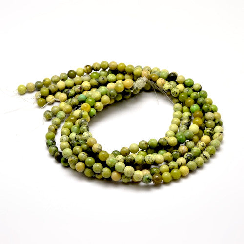 Gemstone Beads, Serpentine, Natural, Round, 8mm - BEADED CREATIONS